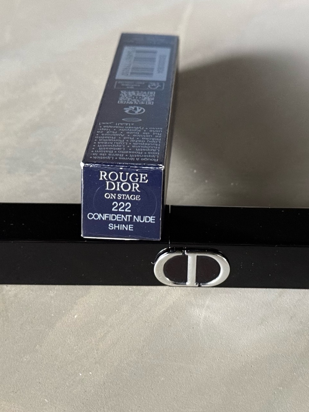 Dior Rouge Dior On Stage Coated Shine Lipstick — 222 Confident Nude SHINE - Picture 3 of 3